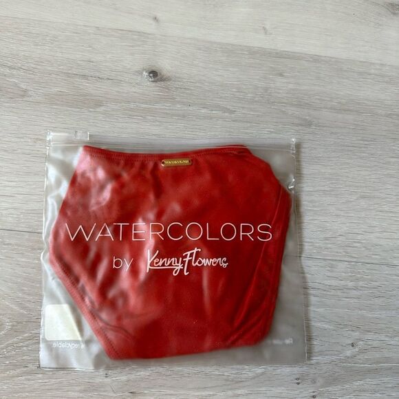 WATERCOLORS BY KENNY FLOWERS THE CALI - SPORTY BIKINI BOTTOM RED M NWT in packag - Picture 4 of 5
